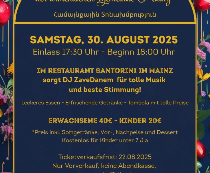 Sommerfest der armenischen Gemeinde Mainz