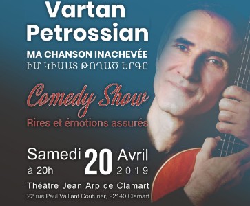 Spectacle Vartan PETROSSIAN 'MA CHANSON INACHEVEE'