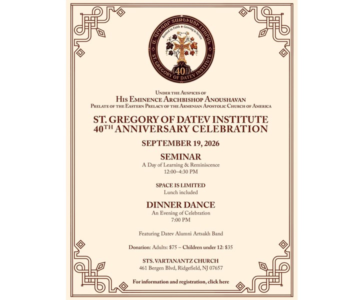 St. Gregory of Datev Institute 40th Anniversary Celebration