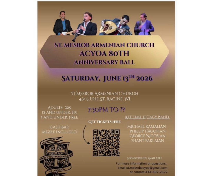 St. Mesrob Armenian Church ACYOA 80th Anniversary Ball