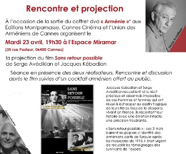 PROJECTION 'SANS RETOUR POSSIBLE' 