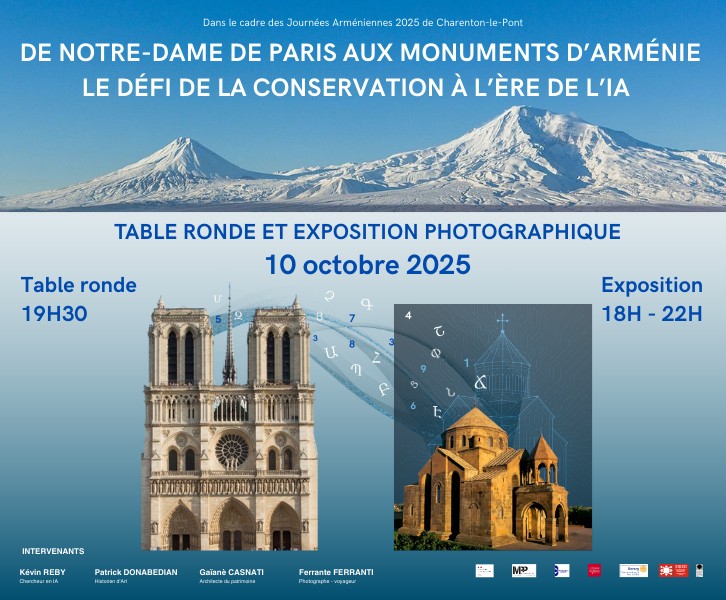 TABLE RONDE : De Notre-Dame de Paris aux monuments d'Arménie, le défi de la conservation à l 'ère de l'IA