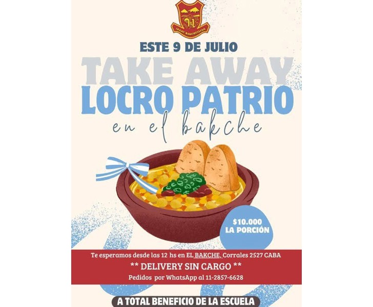 Take Away Locro Patrio en el Bakche