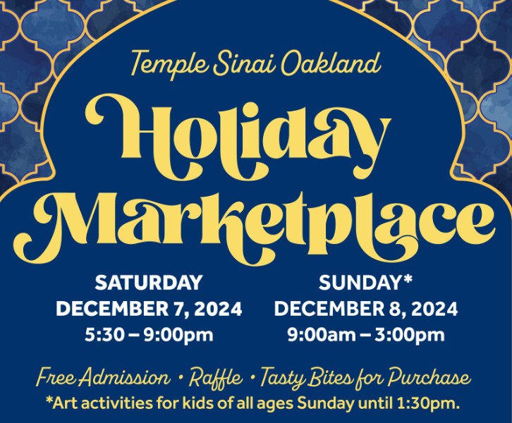 Temple Sinai Oakland Holiday Marketplace