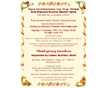 Thanksgiving Luncheon