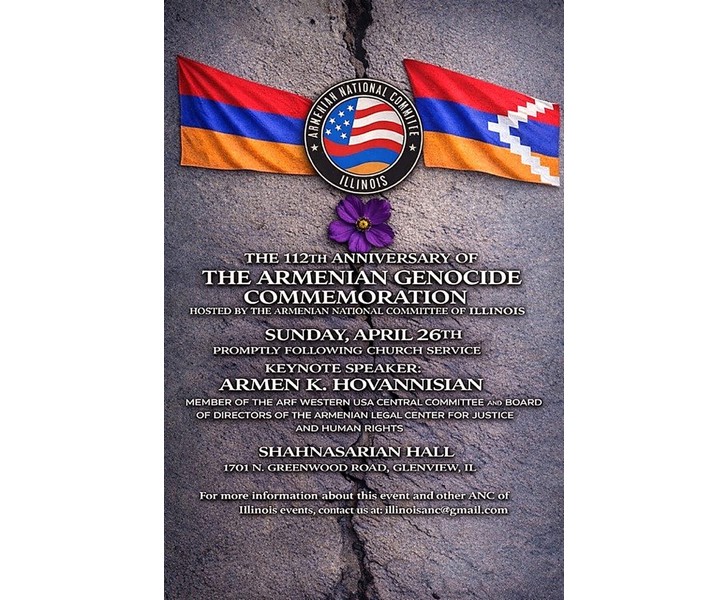 The 112th Anniversary of the Armenian Genocide Commemoration