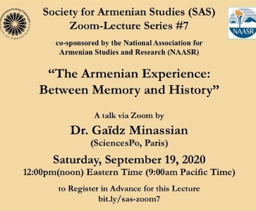 The Armenian Experience: Between Memory and History