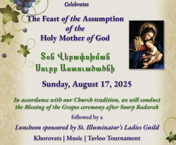 The Feast of the Assumption of the Holy Mother of God, Blessing of Grapes and Luncheon