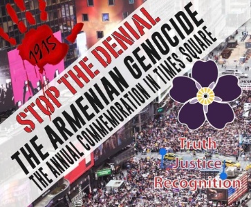 Times Square Annual Armenian Genocide Commemoration