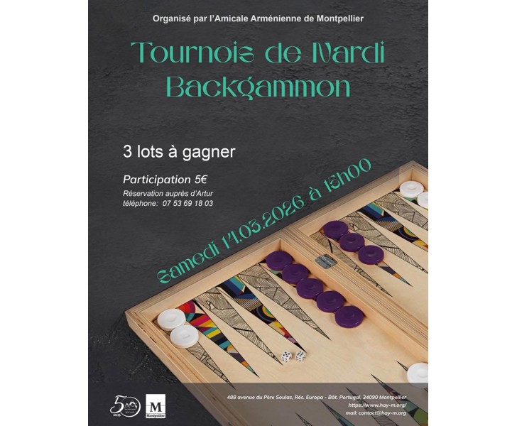 Tournois de Nardi Backgammon