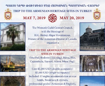 Trip to the Armenian Heritage Sites in Turkey