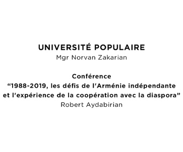Université populaire de Monseigneur Norvan Zakarian