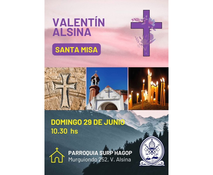 Valentín Alsina Santa Misa