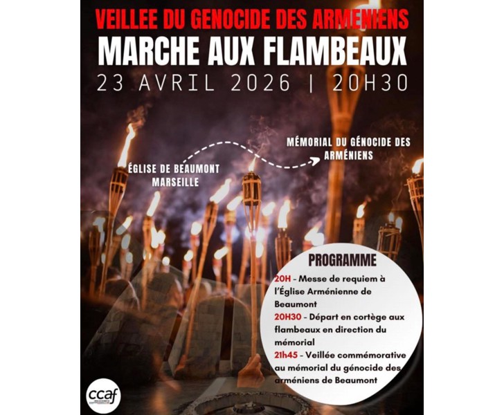 Veillée du Génocide des Arméniens - Marche aux Flambeaux