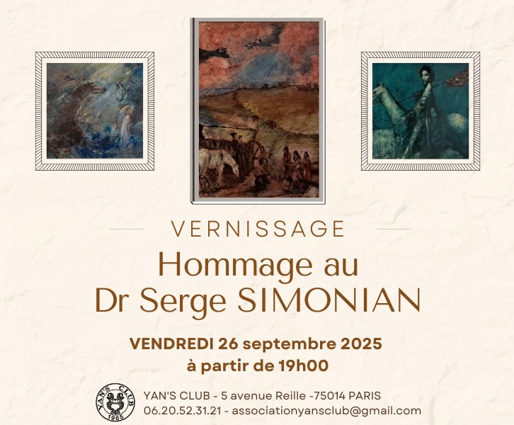 Vernissage 'Hommage au Dr Serge SIMONIAN' - Vendredi 26 septembre 2025