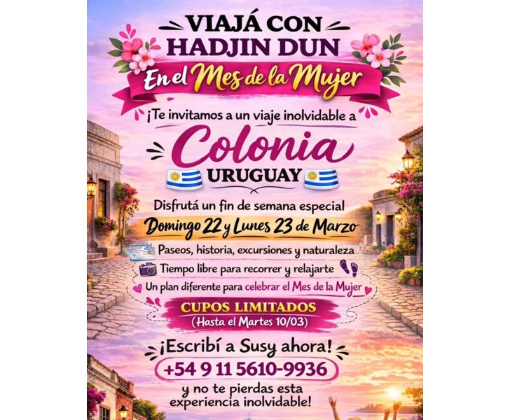 Viajá con Hadjin Dun - En el Mes de la Mujer