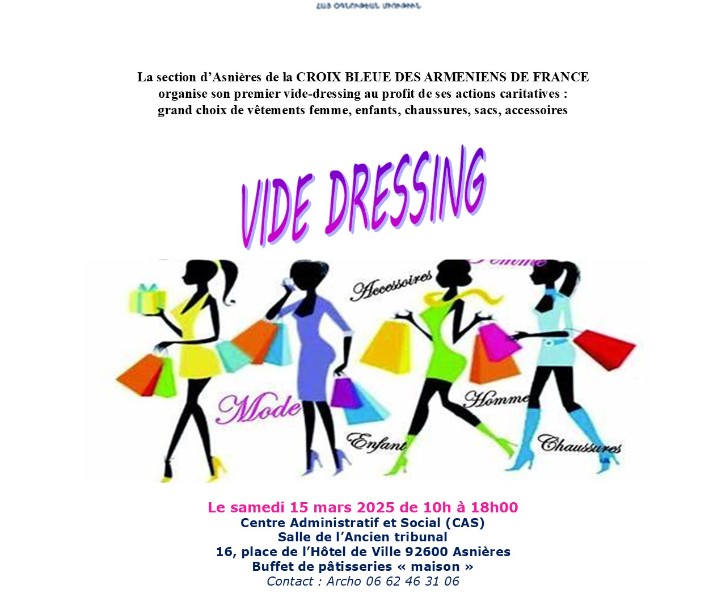 Vide dressing solidaire au profit de nos œuvres