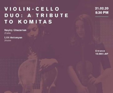 Violin-Cello Duo: A tribute to Komitas