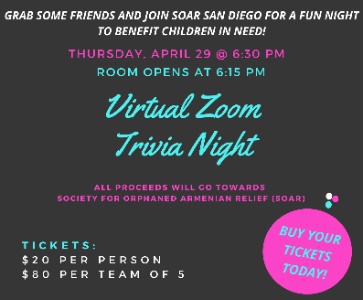 Virtual Zoom Trivia Fundraiser