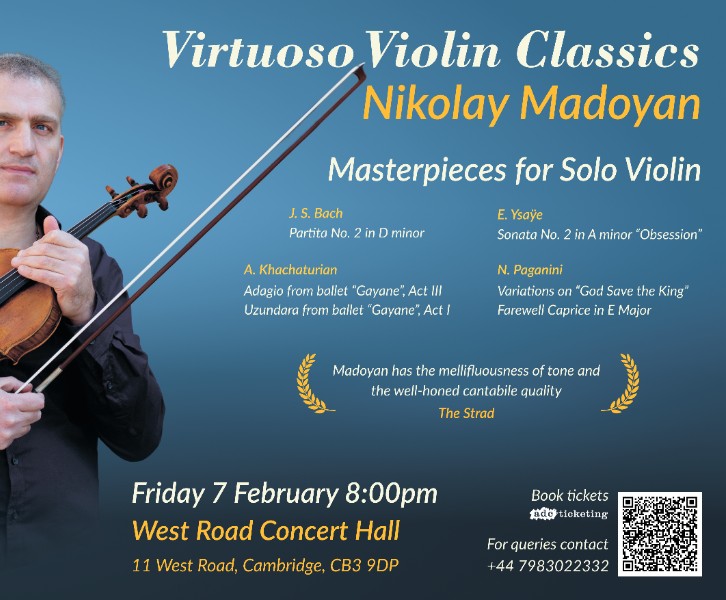 Virtuoso Violin Classics: Nikolay Madoyan in Cambridge