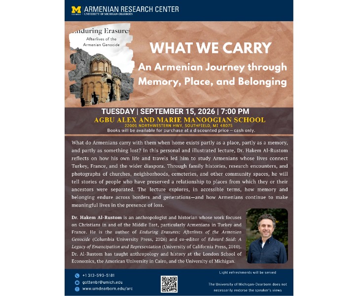 What We Carry: An Armenian Journey through Memory, Place, and Belonging