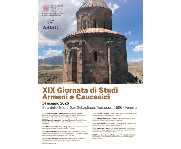 XIX Giornata di Studi Armeni e Caucasici