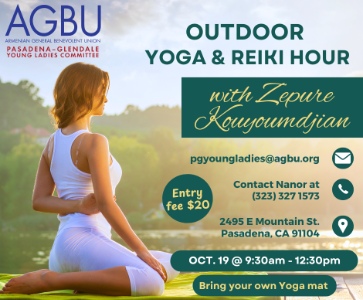 Yoga & Reiki Hour with Zepure Mikaelian (outdoor event)