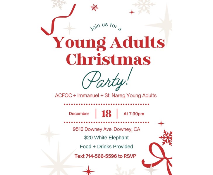 Young Adults Christmas Party!